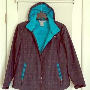 Free country hooded water resistant jacket